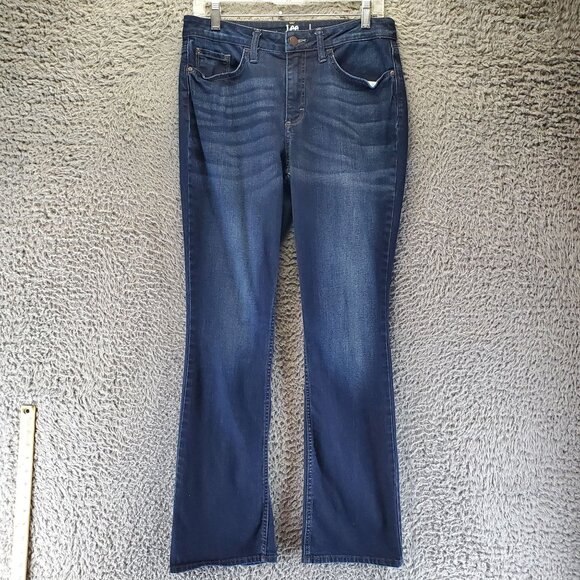 Lee Jeans Womens 10 Blue Midrise Bootcut Stretch Cotton Blend Denim - Picture 1 of 12